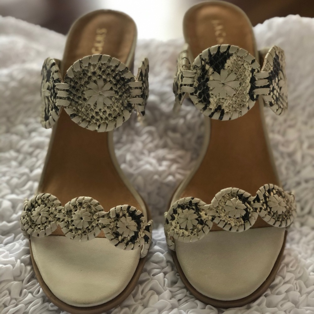 NW Jack Rogers Lauren Mid-heel snake print!